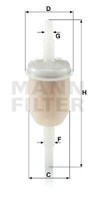 Топливный фильтр mann MANN-FILTER WK 31/2 (10)