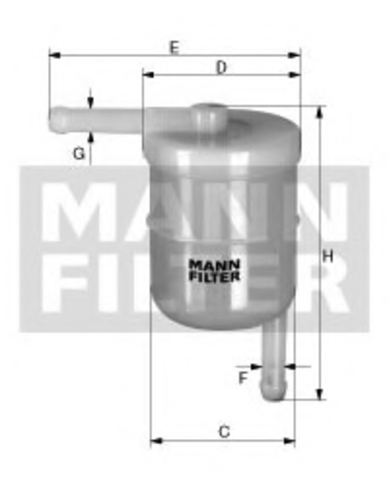 Топливный фильтр mann