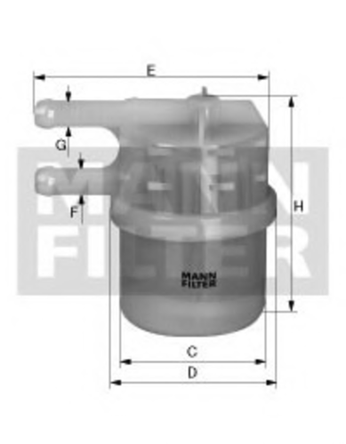 Топливный фильтр mann MANN-FILTER WK 42/7