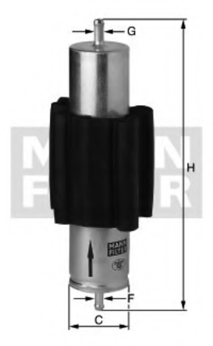 Топливный фильтр mann MANN-FILTER WK 516/2