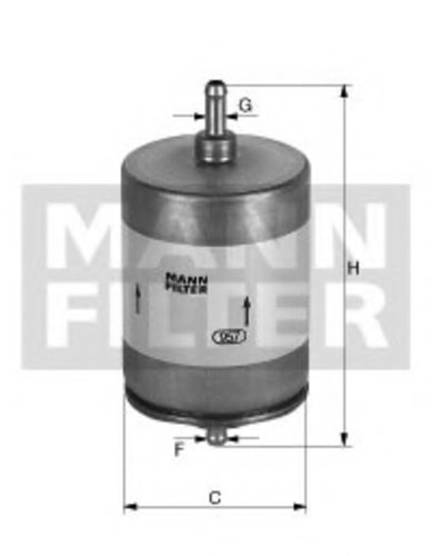 Топливный фильтр mann MANN-FILTER WK 832/1