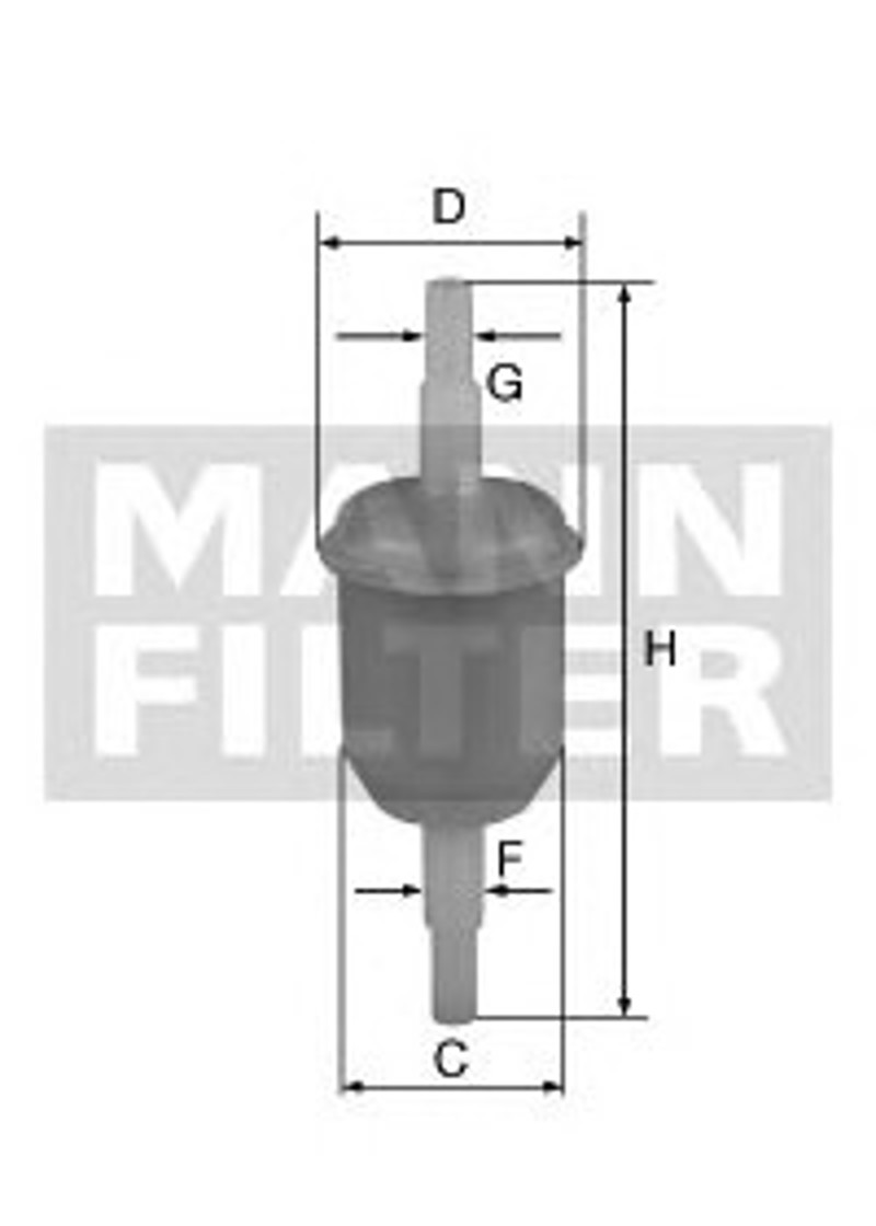 Фильтр топливный MANN-FILTER WK31/2(100)