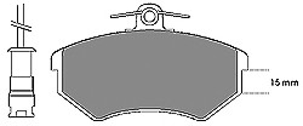 Колодки тормозные дисковые MAPCO 6185