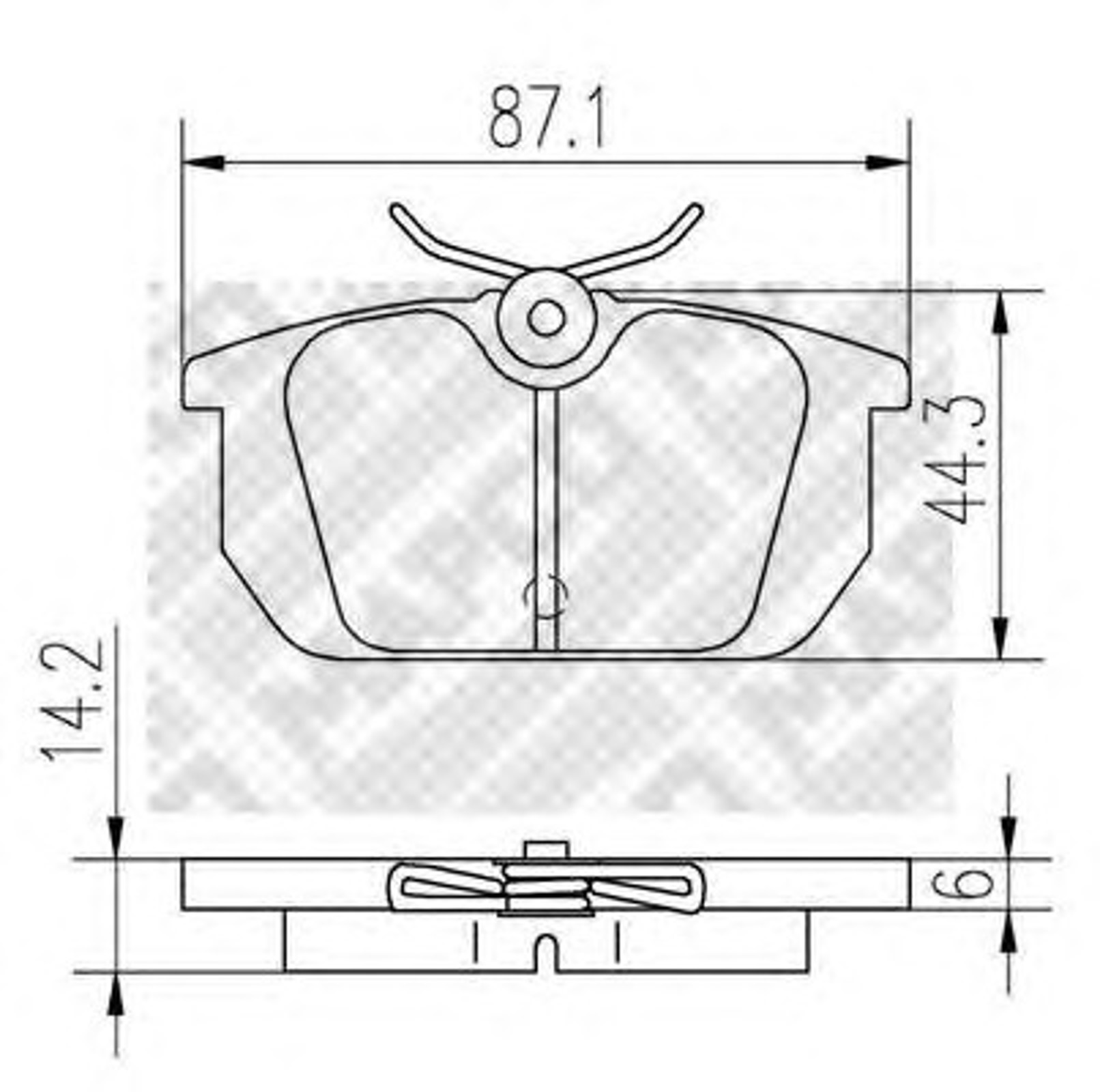 Колодки тормозные дисковые MAPCO 6269