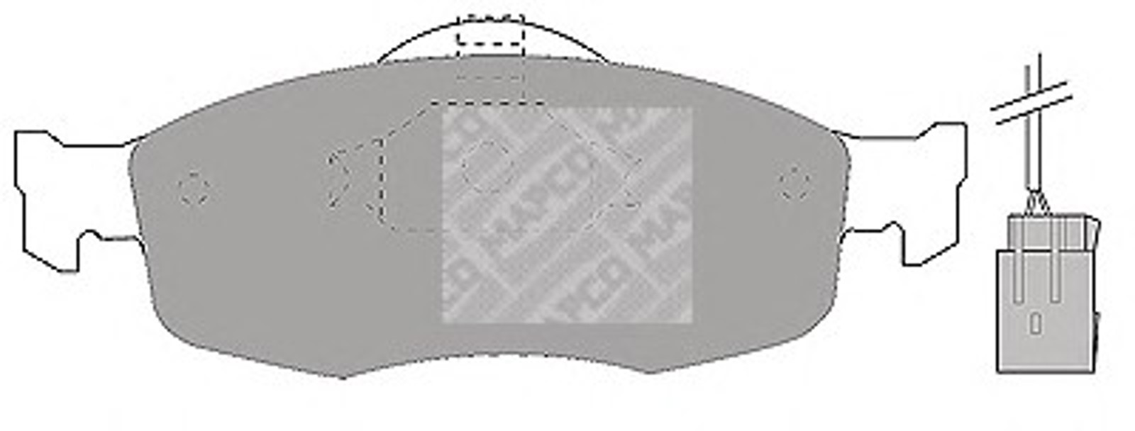 Колодки тормозные дисковые MAPCO 6369