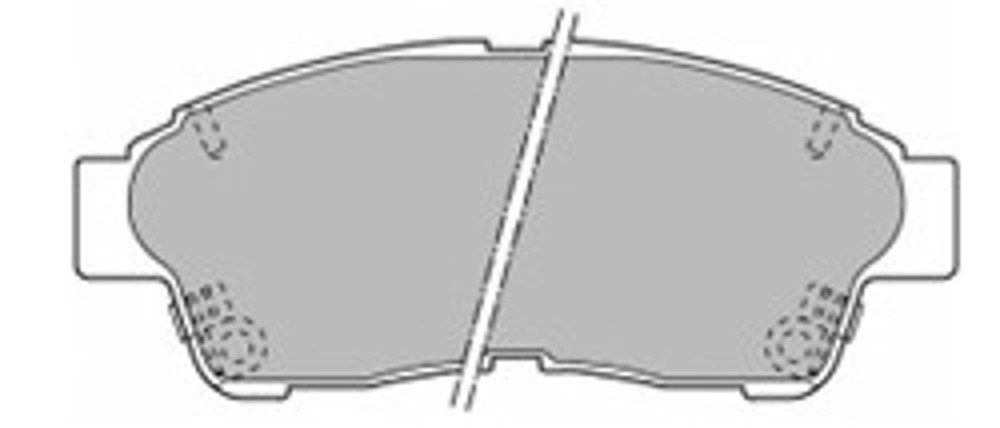 Колодки тормозные дисковые MAPCO 6461