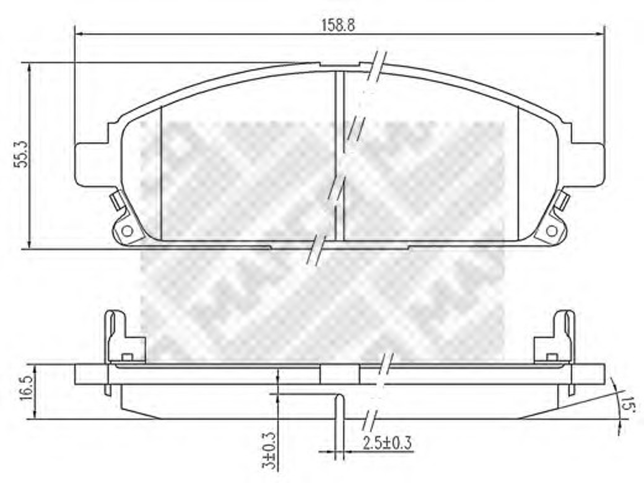 Колодки тормозные дисковые MAPCO 6755
