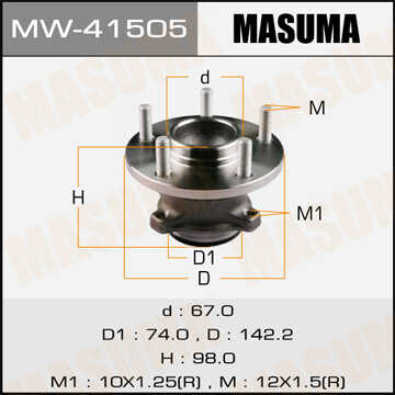 Ступичный узел masuma rear mazda 3 axela / bk5p 0