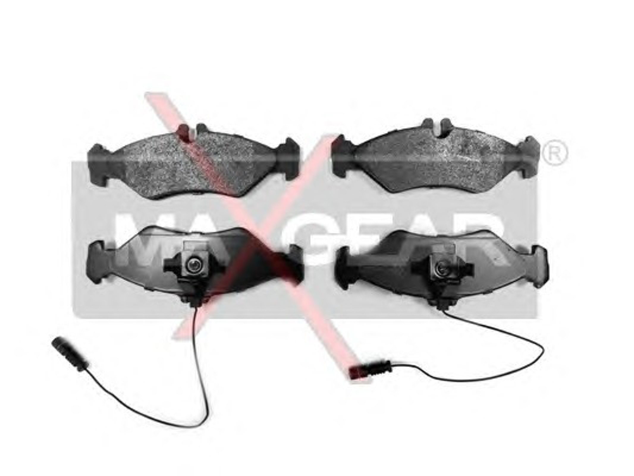 Комплект тормозных колодок дисковый тормоз MAXGEAR 19-0597