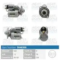 5048300 стартер 12v 1kw 9t MEAT & DORIA 5048300
