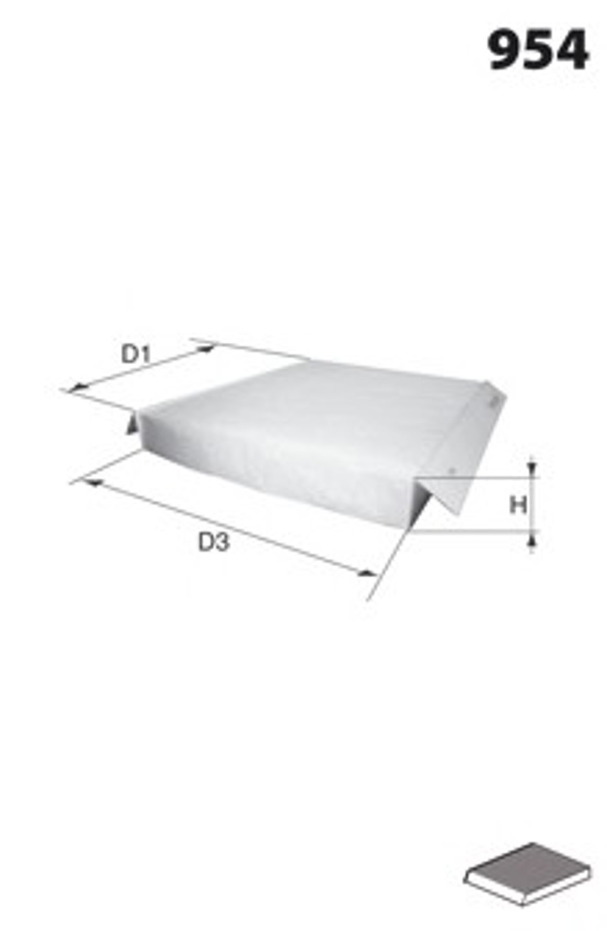 Фильтр салона MECAFILTER EKR7106