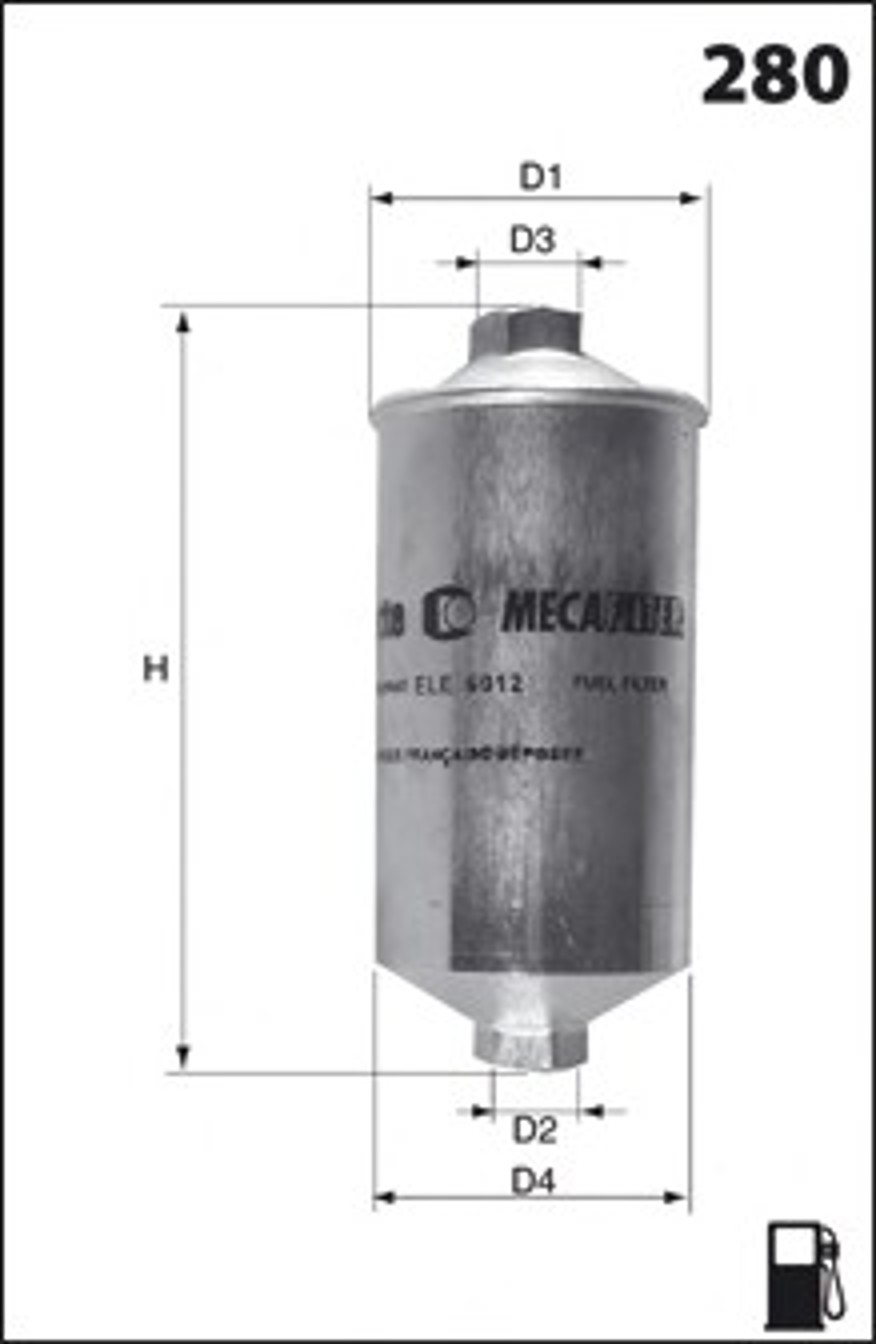 Фильтр топливный MECAFILTER ELE3577