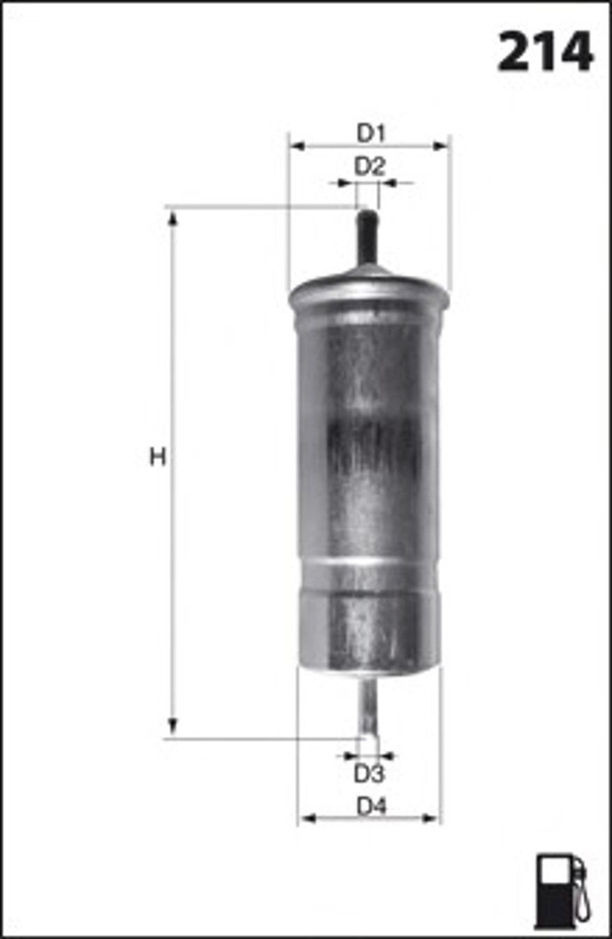 Фильтр топливный MECAFILTER ELE6001