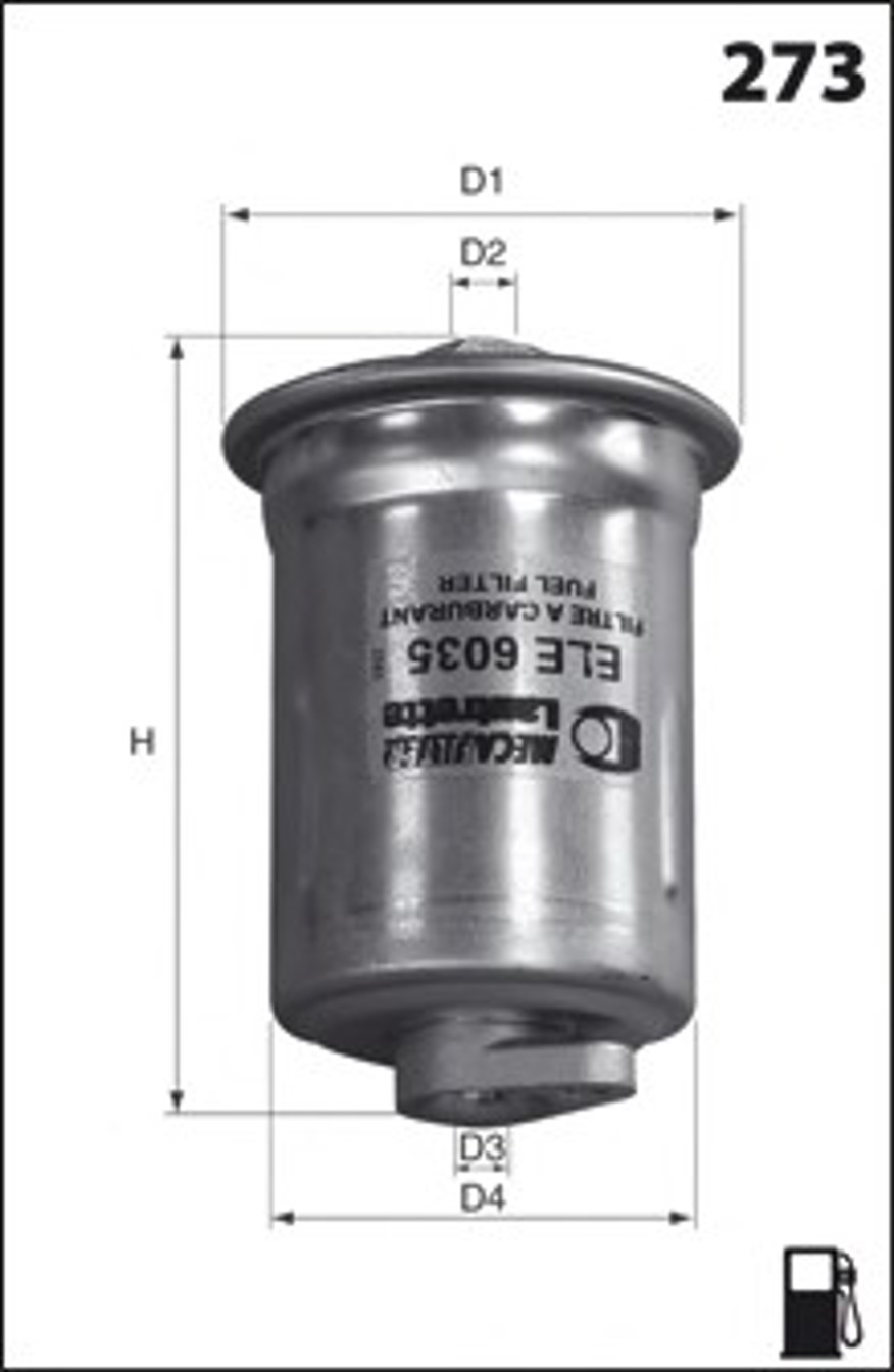 Фильтр топливный MECAFILTER ELE6035