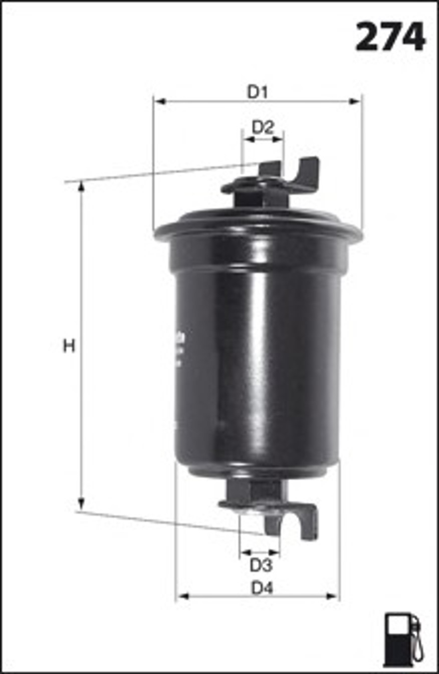 Фильтр топливный MECAFILTER ELE6079