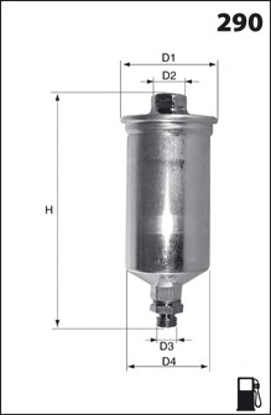 Фильтр топливный MECAFILTER ELE6096