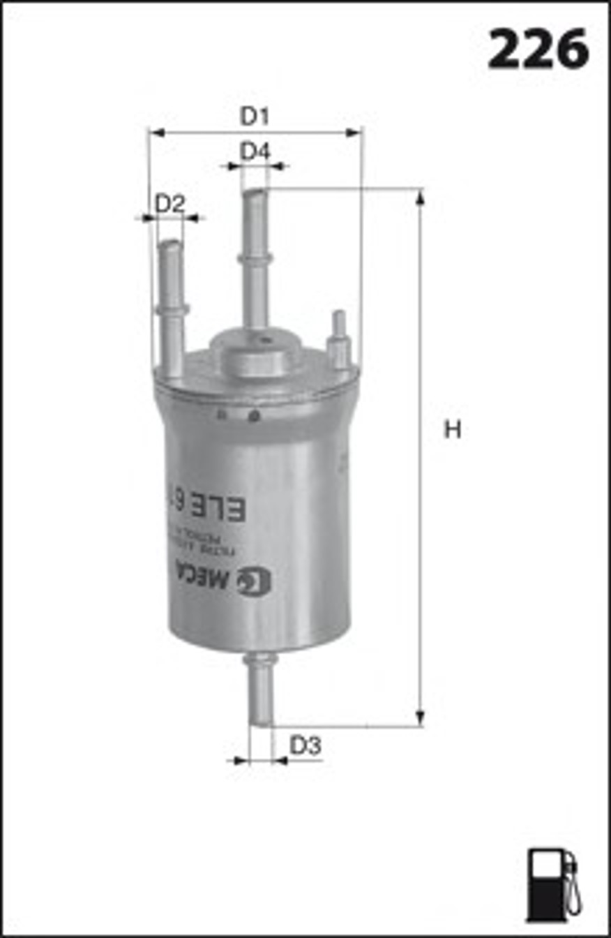 Фильтр топливный MECAFILTER ELE6106