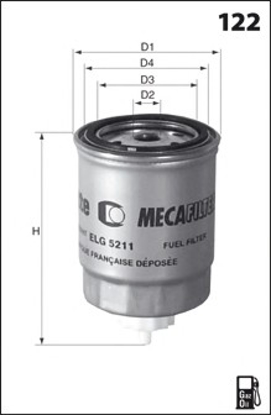 Фильтр топливный MECAFILTER ELG5228