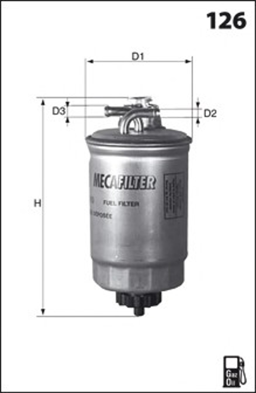 Фильтр топливный MECAFILTER ELG5270