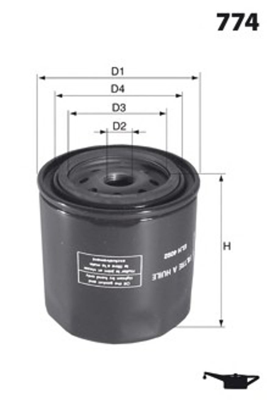 Масляный фильтр MECAFILTER ELH4121