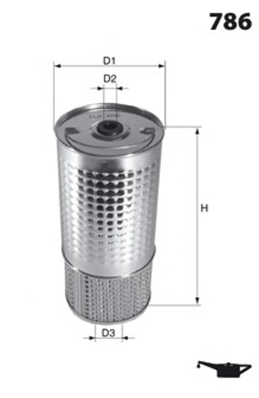 Фильтр масляный MECAFILTER ELH4253
