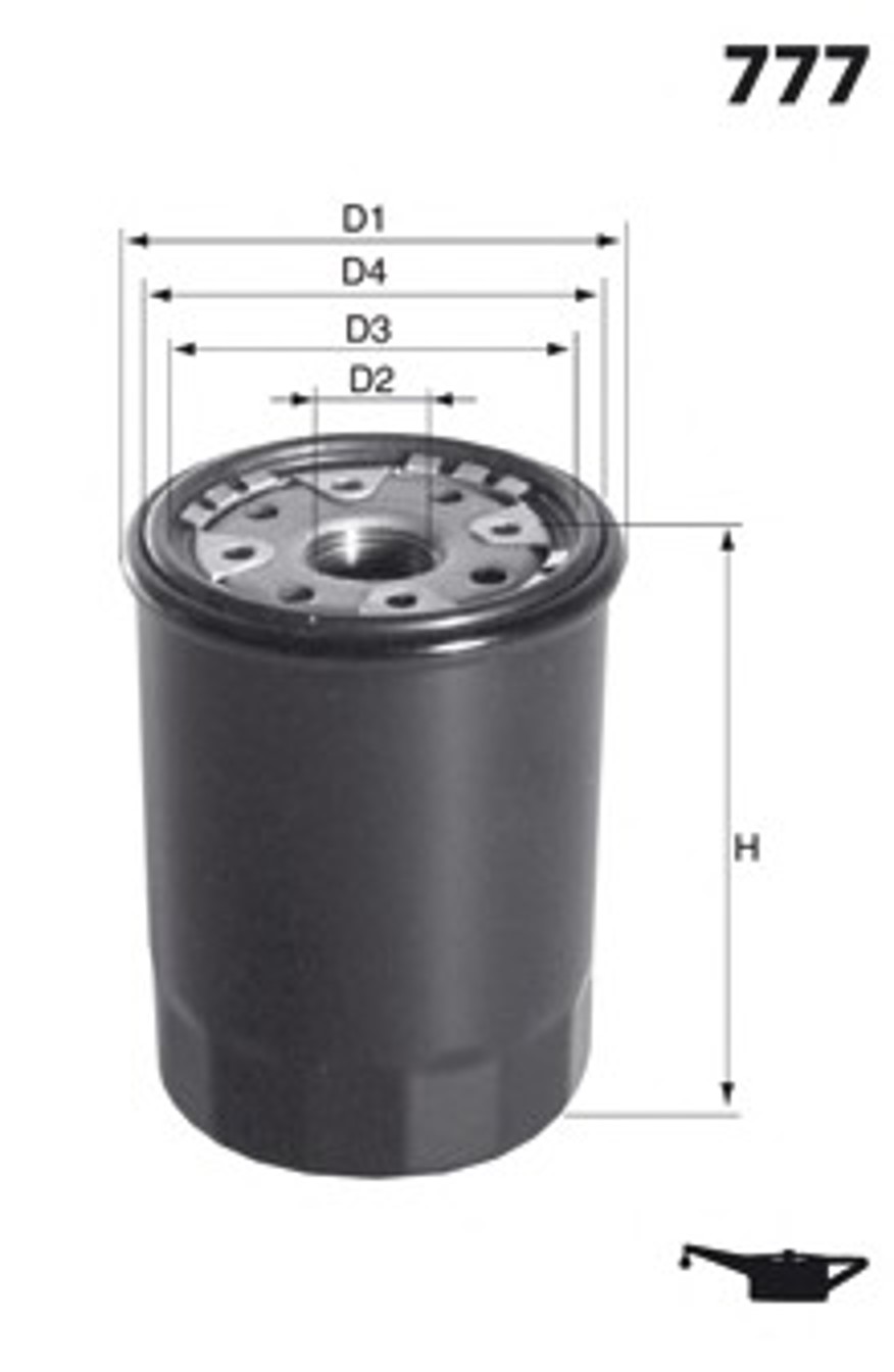 Фильтр масляный MECAFILTER ELH4256