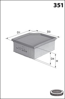 Воздушный фильтр MECAFILTER ELP9056