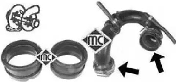Патрубок турбины METALCAUCHO 04642
