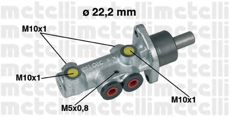 Главный тормозной цилиндр METELLI 05-0353