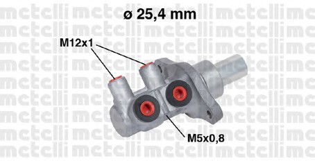 Главный тормозной цилиндр METELLI 05-0571
