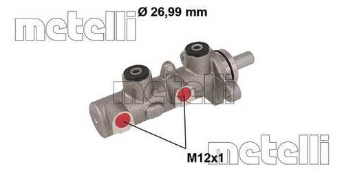 Главный тормозной цилиндр METELLI 05-0799