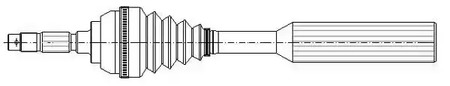 Приводной вал METELLI 17-0381