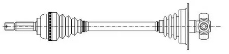 Приводной вал METELLI 17-0348