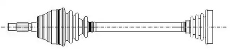 Приводной вал METELLI 17-0190