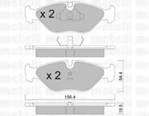 Тормозные колодки METELLI 22-0209-0
