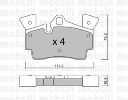 Тормозные колодки METELLI 22-0655-1