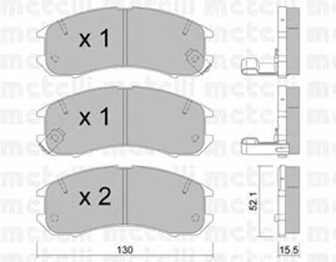 Колодки тормозные дисковые METELLI 22-0068-0