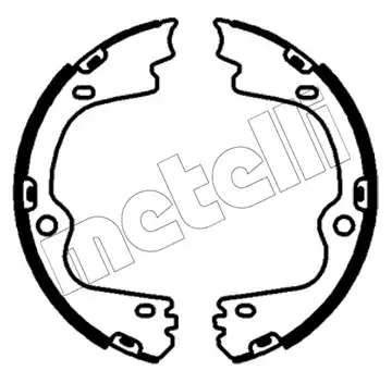 К-т бараб. тормоз. колодок METELLI 53-0701