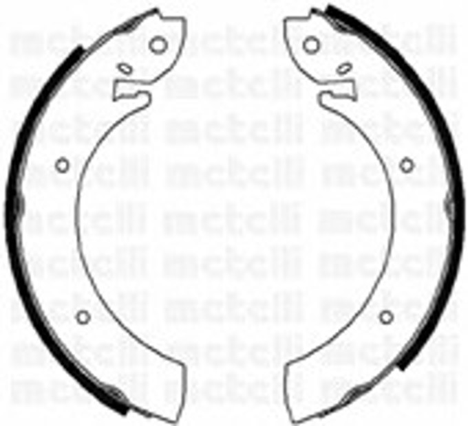 Комплект тормозных колодок METELLI 53-0100