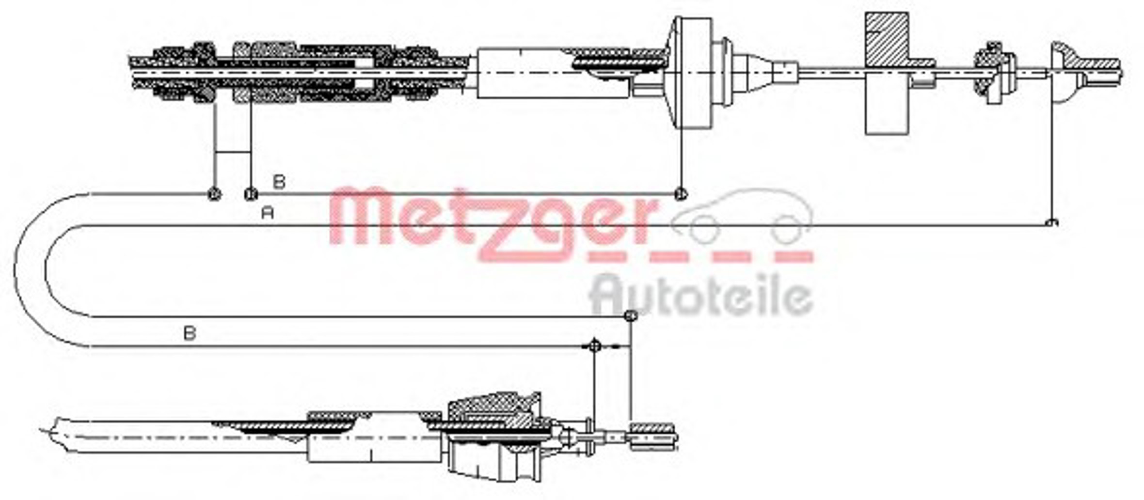 Трос сцепления METZGER 10.2962
