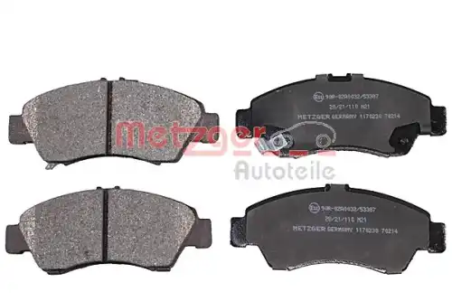 Колодки тормозные дисковые METZGER 1170230