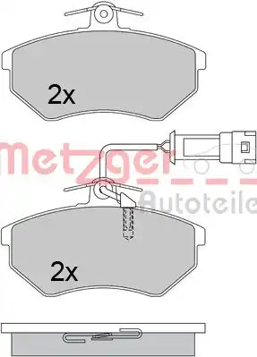 Колодки тормозные дисковые METZGER 1170412