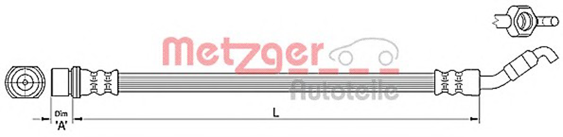 Шланг тормозной METZGER 4110477