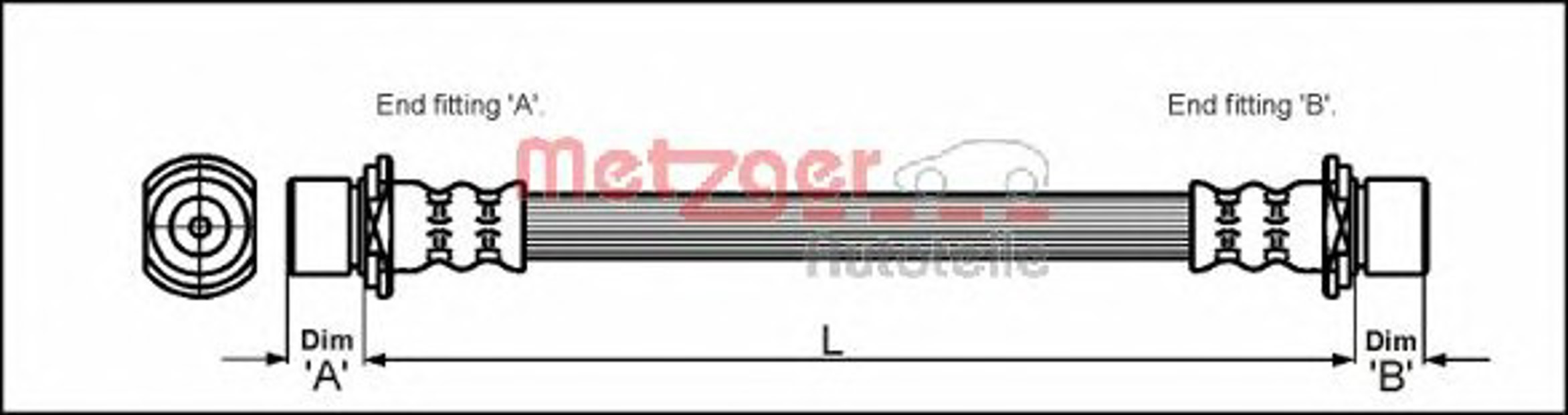Шланг тормозной METZGER 4111421