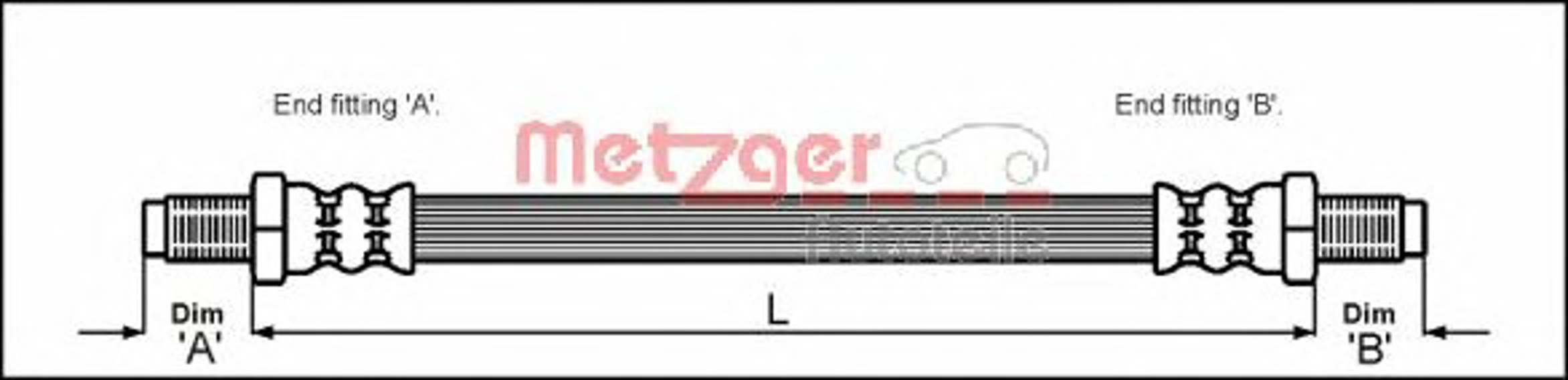 Шланг тормозной METZGER 4111706