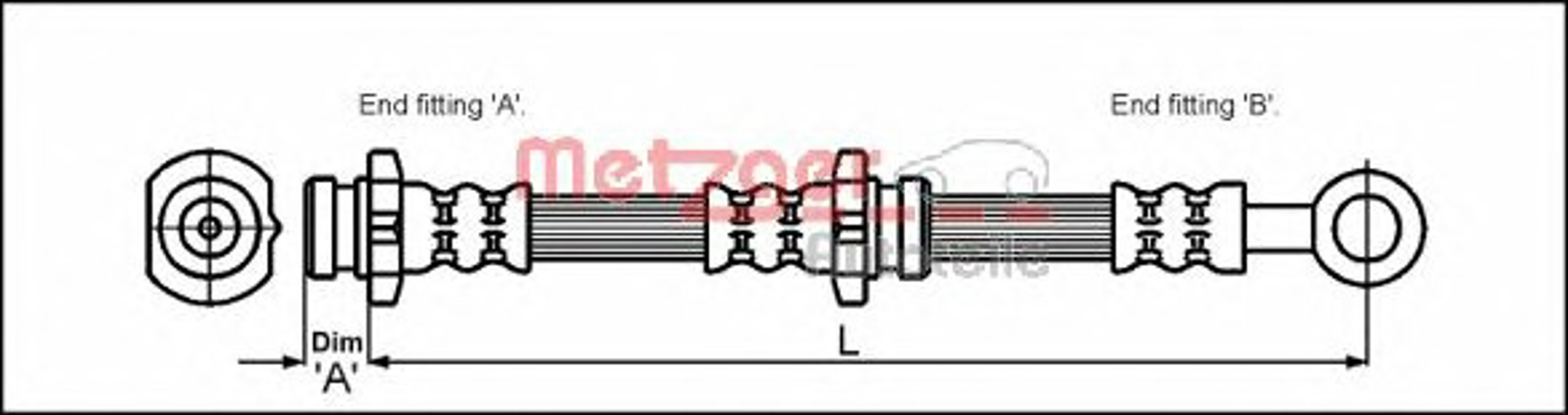 Шланг тормозной METZGER 4111988