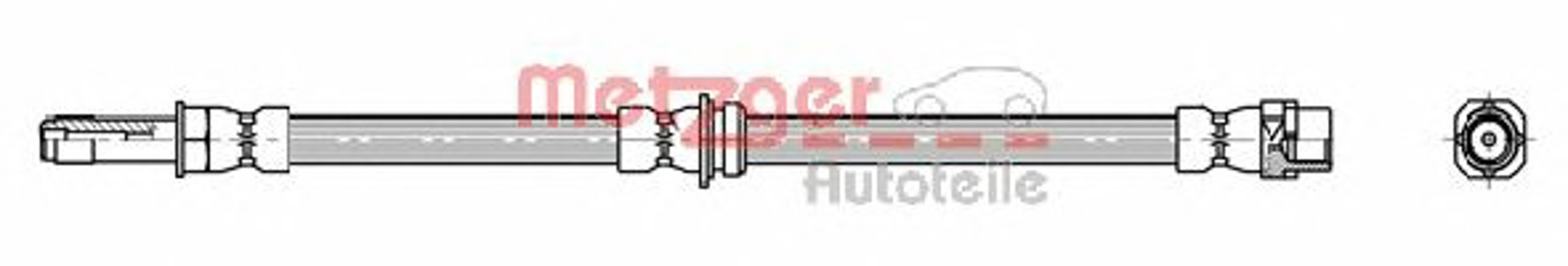 Шланг тормозной METZGER 4114074