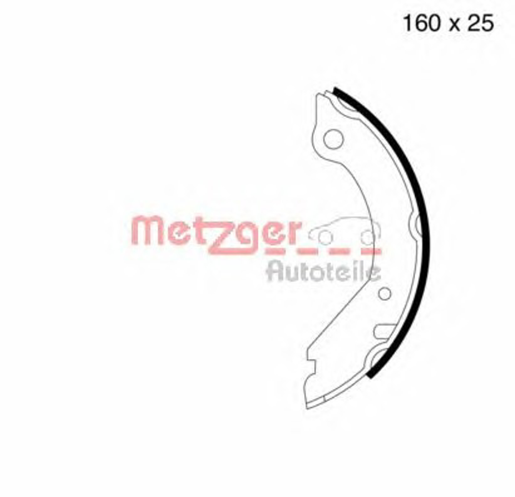 Колодки тормозные барабанные METZGER KR 203