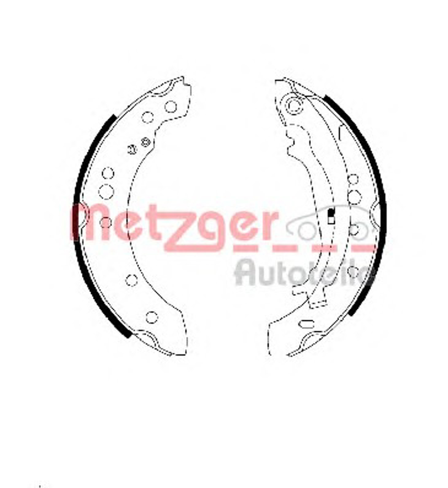 Комплект тормозных колодок METZGER MG 108