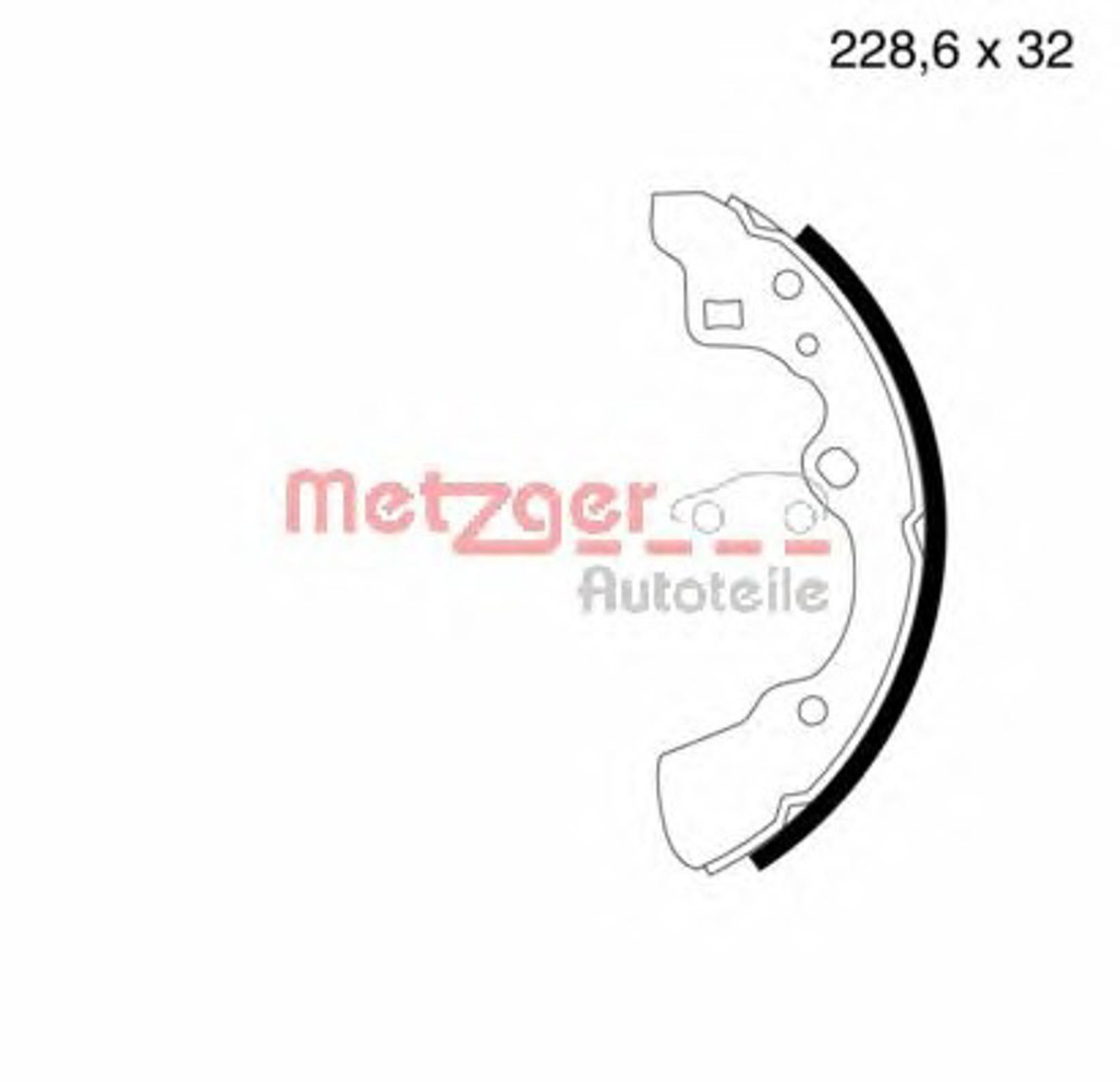 Комплект тормозных колодок METZGER MG 525